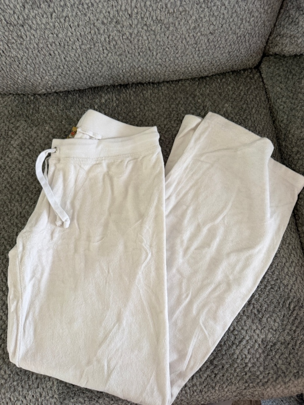 White Drawstring Lounge Pants